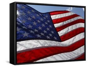 Close-up of American Flag-null-Framed Stretched Canvas