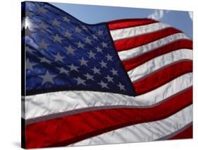 Close-up of American Flag-null-Stretched Canvas