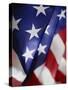 Close-up of American Flag-Rick Barrentine-Stretched Canvas