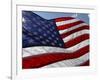 Close-up of American Flag-null-Framed Photographic Print