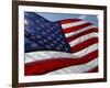 Close-up of American Flag-null-Framed Photographic Print