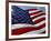 Close-up of American Flag-null-Framed Photographic Print