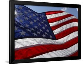 Close-up of American Flag-null-Framed Photographic Print