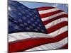 Close-up of American Flag-null-Mounted Photographic Print