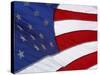 Close-up of an American Flag Waving in the Wind-null-Stretched Canvas