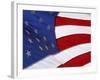Close-up of an American Flag Waving in the Wind-null-Framed Photographic Print