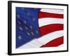 Close-up of an American Flag Waving in the Wind-null-Framed Photographic Print