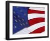 Close-up of an American Flag Waving in the Wind-null-Framed Photographic Print