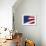 Close-up of an American Flag Waving in the Wind-null-Framed Photographic Print displayed on a wall