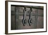 Close Up of an Antique Wooden Chest Hardware, Taos, New Mexico, USA-Julien McRoberts-Framed Photographic Print