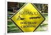 Close-up of an Iditarod Crossing Sign, Alaska-Rick Daley-Framed Photographic Print