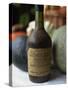 Close-Up of an Old Bottle of Calvados from Normandy, France, Europe-Michelle Garrett-Stretched Canvas