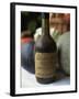 Close-Up of an Old Bottle of Calvados from Normandy, France, Europe-Michelle Garrett-Framed Photographic Print