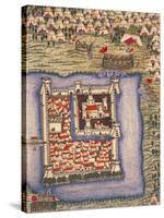 Close-Up of an Ottoman Miniature Depicting the Szigetvar Fortress-null-Stretched Canvas