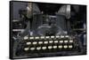 Close-up of antique typewriter.-Julien McRoberts-Framed Stretched Canvas