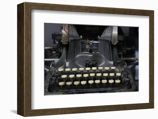 Close-up of antique typewriter.-Julien McRoberts-Framed Photographic Print