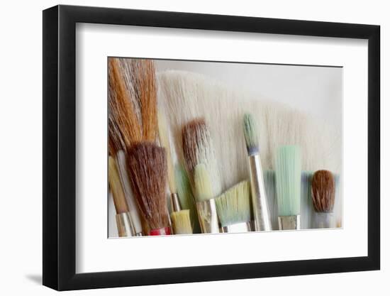 Close-Up of Artist's Brushes, Seabeck, Washington, USA-Jaynes Gallery-Framed Photographic Print