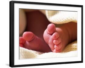 Close-up of Baby's Feet-Mitch Diamond-Framed Photographic Print