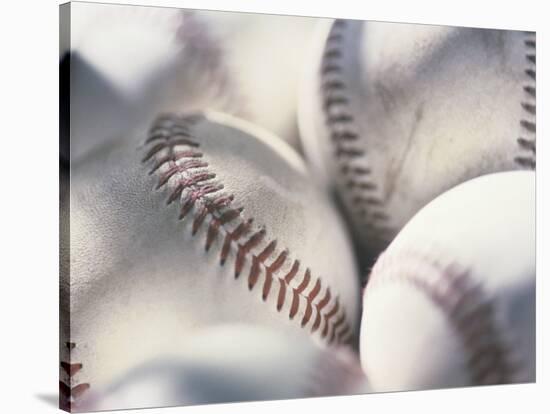 Close-up of Baseballs-null-Stretched Canvas