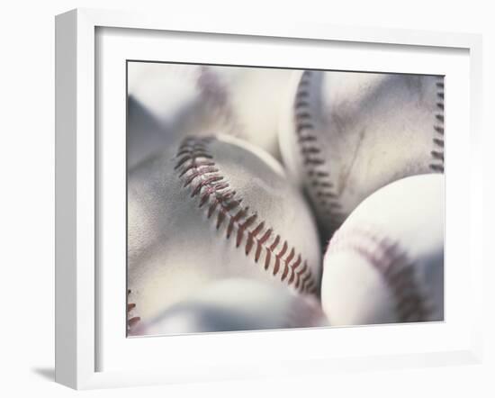 Close-up of Baseballs-null-Framed Photographic Print