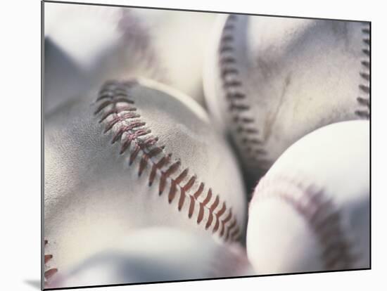 Close-up of Baseballs-null-Mounted Photographic Print