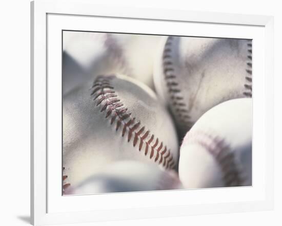 Close-up of Baseballs-null-Framed Photographic Print