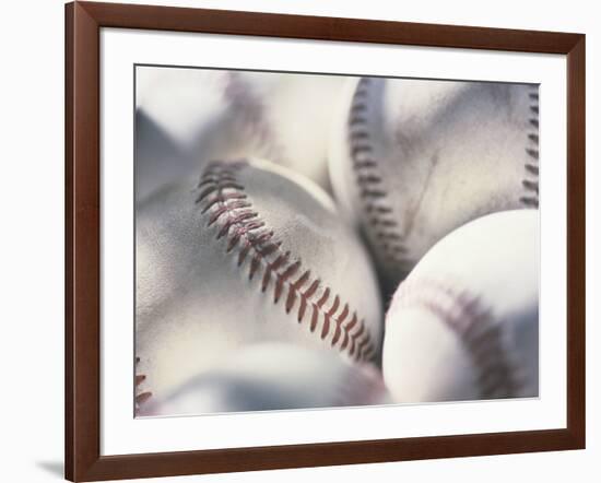 Close-up of Baseballs-null-Framed Photographic Print