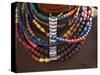 Close-Up of Bead Necklaces of a Hamer Woman, Turmi, Omo Region, Ethiopia, Africa-Carlo Morucchio-Stretched Canvas