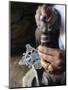 Close-Up of Blacksmith's Hands Working on Metal Cross, Axoum (Axum) (Aksum), Tigre Region, Ethiopia-Bruno Barbier-Mounted Premium Photographic Print