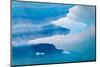 Close up of blue ice in the fjord of Narsarsuaq, Greenland-Keren Su-Mounted Photographic Print