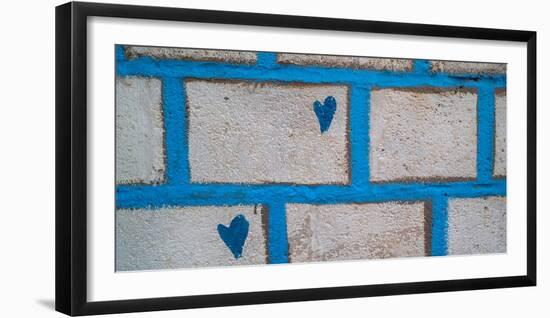 Close-up of brick wall, Safed (Zfat), Galilee, Israel-null-Framed Photographic Print