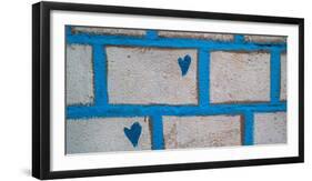 Close-up of brick wall, Safed (Zfat), Galilee, Israel-null-Framed Photographic Print