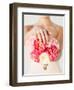 Close Up of Bride with Bouquet of Flowers and Wedding Ring-dolgachov-Framed Photographic Print