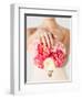 Close Up of Bride with Bouquet of Flowers and Wedding Ring-dolgachov-Framed Photographic Print