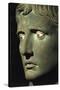 Close Up of Bronze Head of Augustus, with Glass and Alabaster Eyes, Hellenistic Art, 27-25 B.C.-null-Stretched Canvas