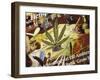 Close-Up of Cannabis Shop Sign, Amsterdam, the Netherlands (Holland)-Richard Nebesky-Framed Photographic Print