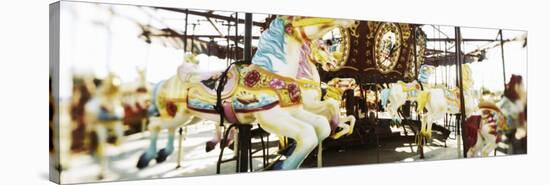 Close-Up of Carousel Horses, Coney Island, Brooklyn, New York City, New York State, USA-null-Stretched Canvas