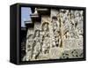 Close-Up of Carved Figures, Hoysaleshvara Temple, Halebid, Near Hassan, India-Richard Ashworth-Framed Stretched Canvas