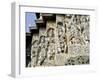 Close-Up of Carved Figures, Hoysaleshvara Temple, Halebid, Near Hassan, India-Richard Ashworth-Framed Photographic Print