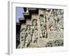 Close-Up of Carved Figures, Hoysaleshvara Temple, Halebid, Near Hassan, India-Richard Ashworth-Framed Photographic Print