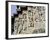 Close-Up of Carved Figures, Hoysaleshvara Temple, Halebid, Near Hassan, India-Richard Ashworth-Framed Photographic Print