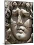 Close-Up of Carved Head, Didyma, Anatolia, Turkey, Eurasia-Christina Gascoigne-Mounted Photographic Print