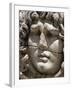 Close-Up of Carved Head, Didyma, Anatolia, Turkey, Eurasia-Christina Gascoigne-Framed Photographic Print