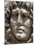 Close-Up of Carved Head, Didyma, Anatolia, Turkey, Eurasia-Christina Gascoigne-Mounted Photographic Print