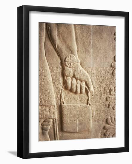 Close up of Carved Relief, Nimrud, Iraq, Middle East-Nico Tondini-Framed Photographic Print