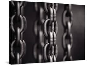 Close Up of Chain Links-David H. Wells-Stretched Canvas