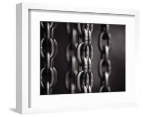 Close Up of Chain Links-David H. Wells-Framed Photographic Print