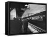 Close Up of Chicago North Shore Railroad Commuters-Francis Miller-Framed Stretched Canvas