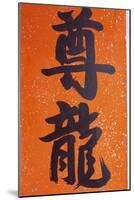 Close-up of Chinese Calligraphy at a Temple, Stanley, Hong Kong, China, Asia-Amanda Hall-Mounted Photographic Print