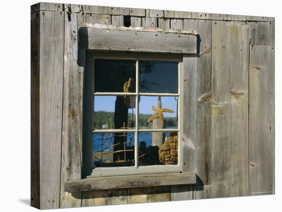 Close up of Clam Shack, Mystic Seaport Maritime Museum, Connecticut, USA-Fraser Hall-Stretched Canvas
